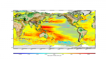 mean sea level map 2015