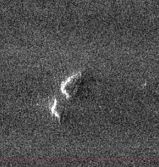 image radar d'un iceberg