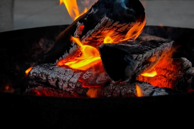 Wood fire