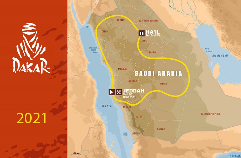 parcours Rallye Dakar 2021