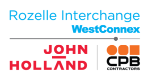 Logo Rozelle Interchange WestConnex John Hollande CPB