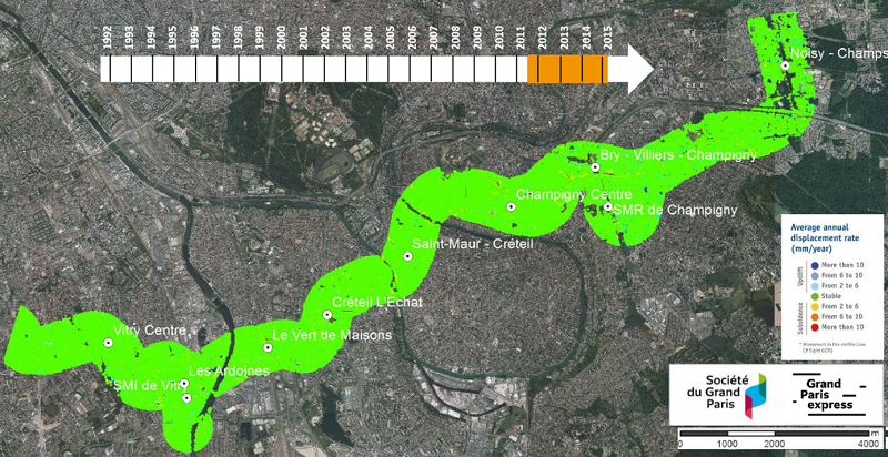 Work on the Grand Paris Express under close surveillance by satellite