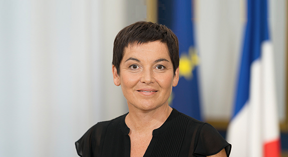 Annick Girardin, Minister of the Sea in France, on a visit to Toulouse, discusses the utility of space in the management of maritime territories