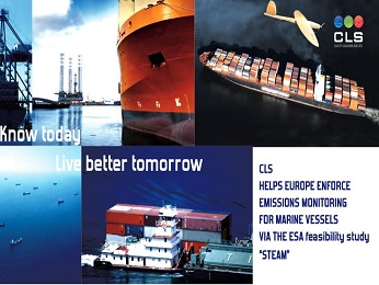 CLS helps Europe to enforce maritime emissions monitoring with the ESA Feasibility Study “STEAM”