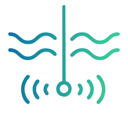 battery Acoustine underwater sensor icon