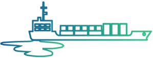 pollution and boat icon
