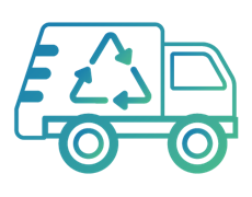 waste collection vehicle icon