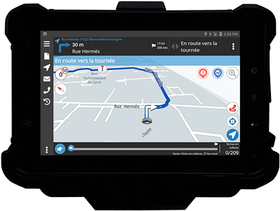 tablette collecte dechets navdroid