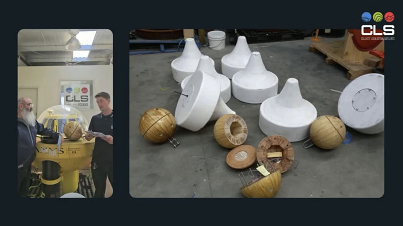 CLS All staff meeting Oceania - wood buoy