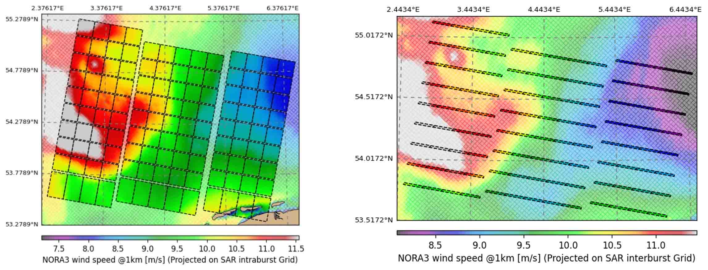SAR data visualization of ocean wind patterns