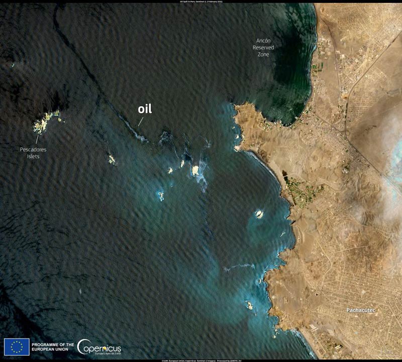 EU Copernicus Sentinel 2 coast imagery