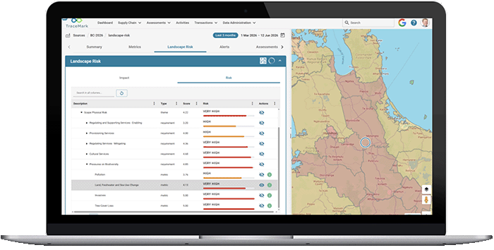 geospatial intelligence for traeability