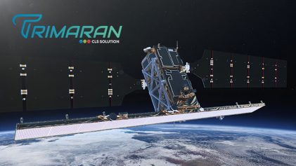 Satellite Sentinel-1 et logo Trimaran