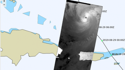 Hurricane Dorian Sentinel SAR imagery Copernicus.