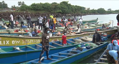 Fishermen in Gabon