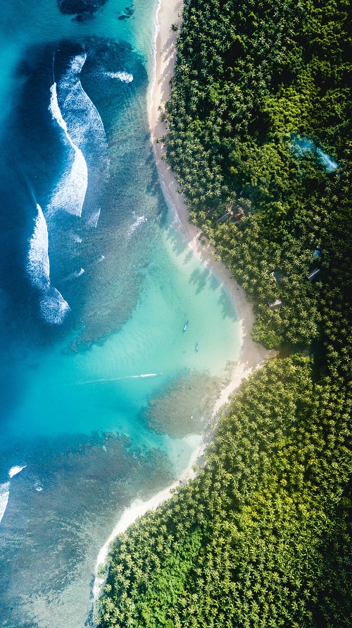 côte maritime avec plage