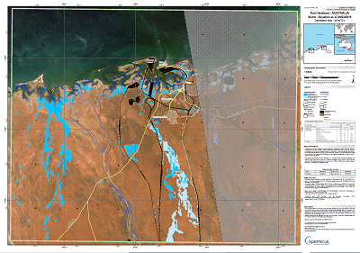 Port Hedland - Rapid Mapping product generated by SIRS